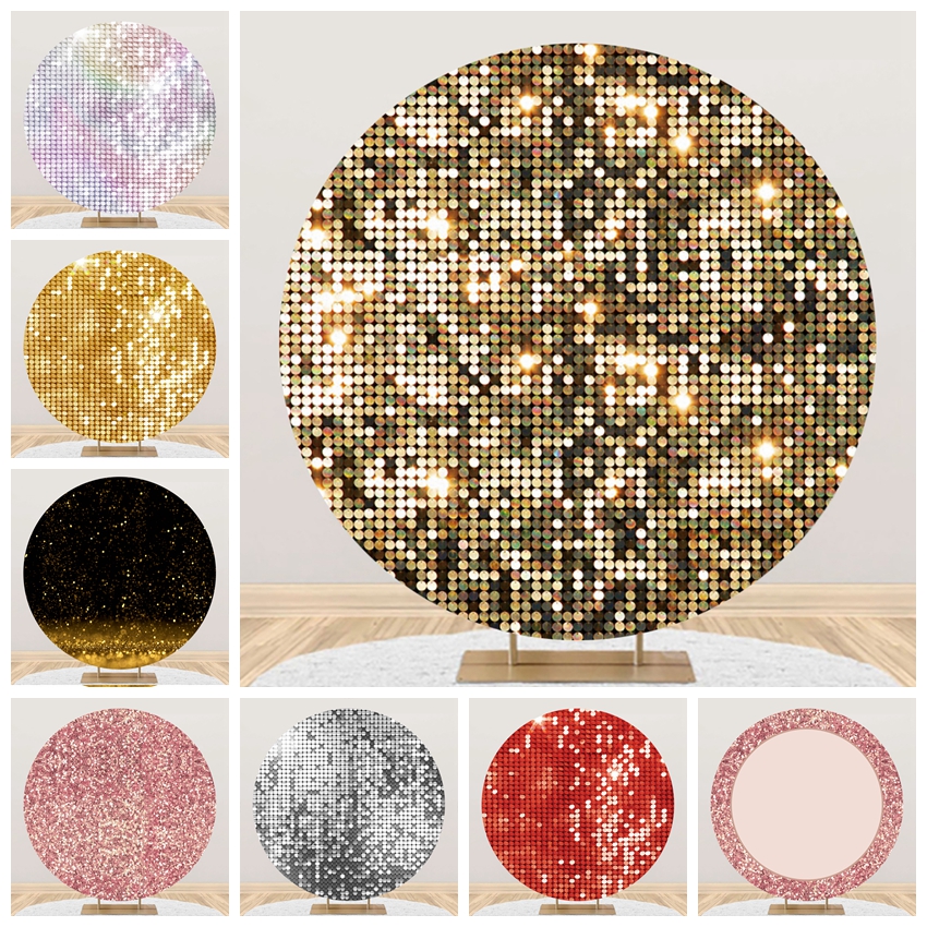Photography Lighting Circle - Gold Silver Black Glitter Light Bokeh