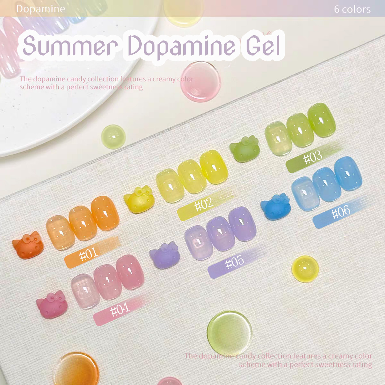 1pcs WS Ice Transparent Dopami - Coloured Gel Set recensie en prijs