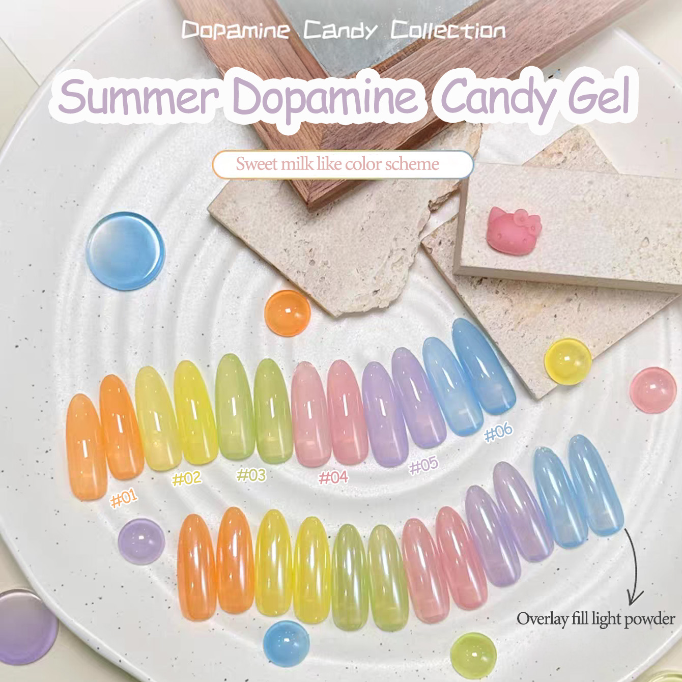 1pcs WS Ice Transparent Dopami - Coloured Gel Set recensie en prijs