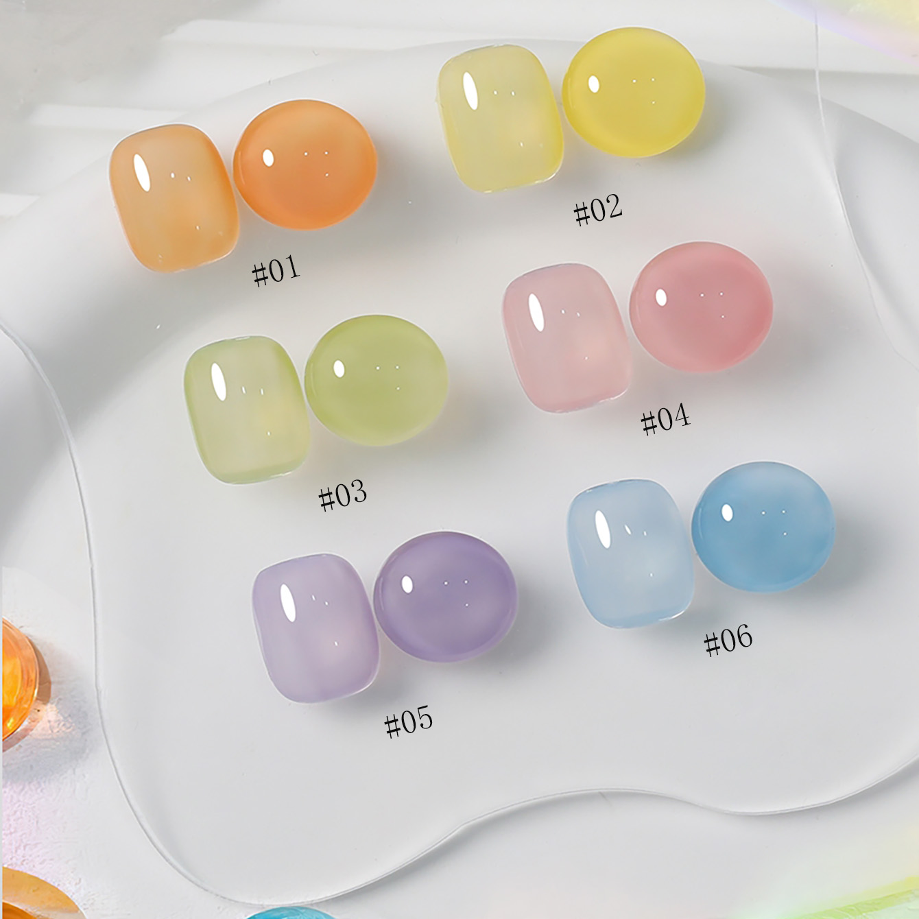1pcs WS Ice Transparent Dopami - Coloured Gel Set recensie en prijs