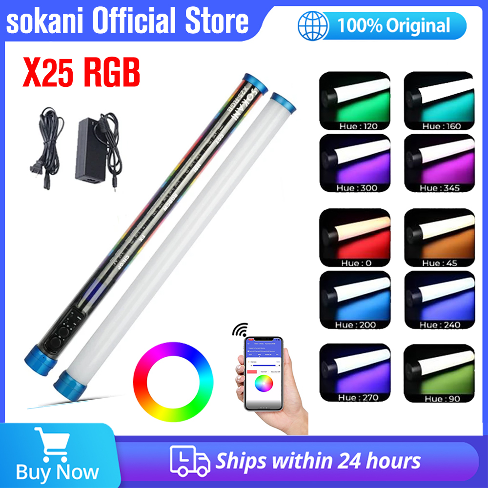 Sokani X25 RGB LED Video Light - Photography Lighting Wand recensie en prijs