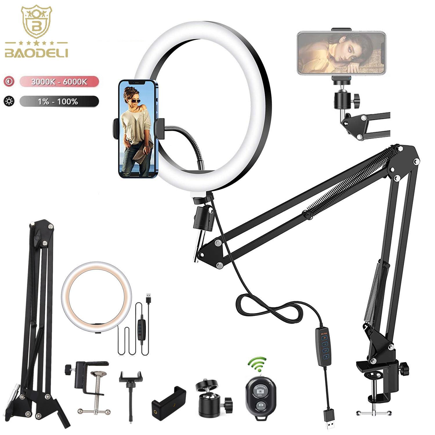 LED Selfie Ring Light Phone St - Photography Lighting Circle recensie en prijs
