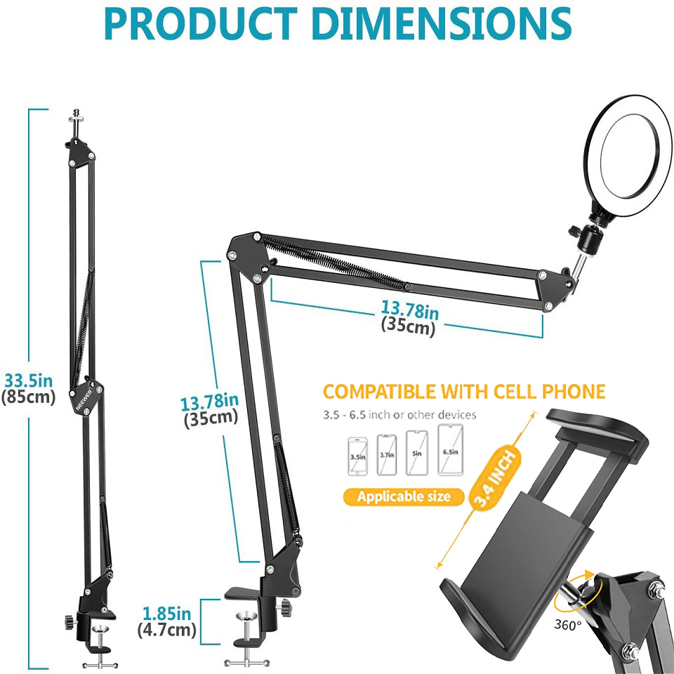 LED Selfie Ring Light Phone St - Photography Lighting Circle recensie en prijs