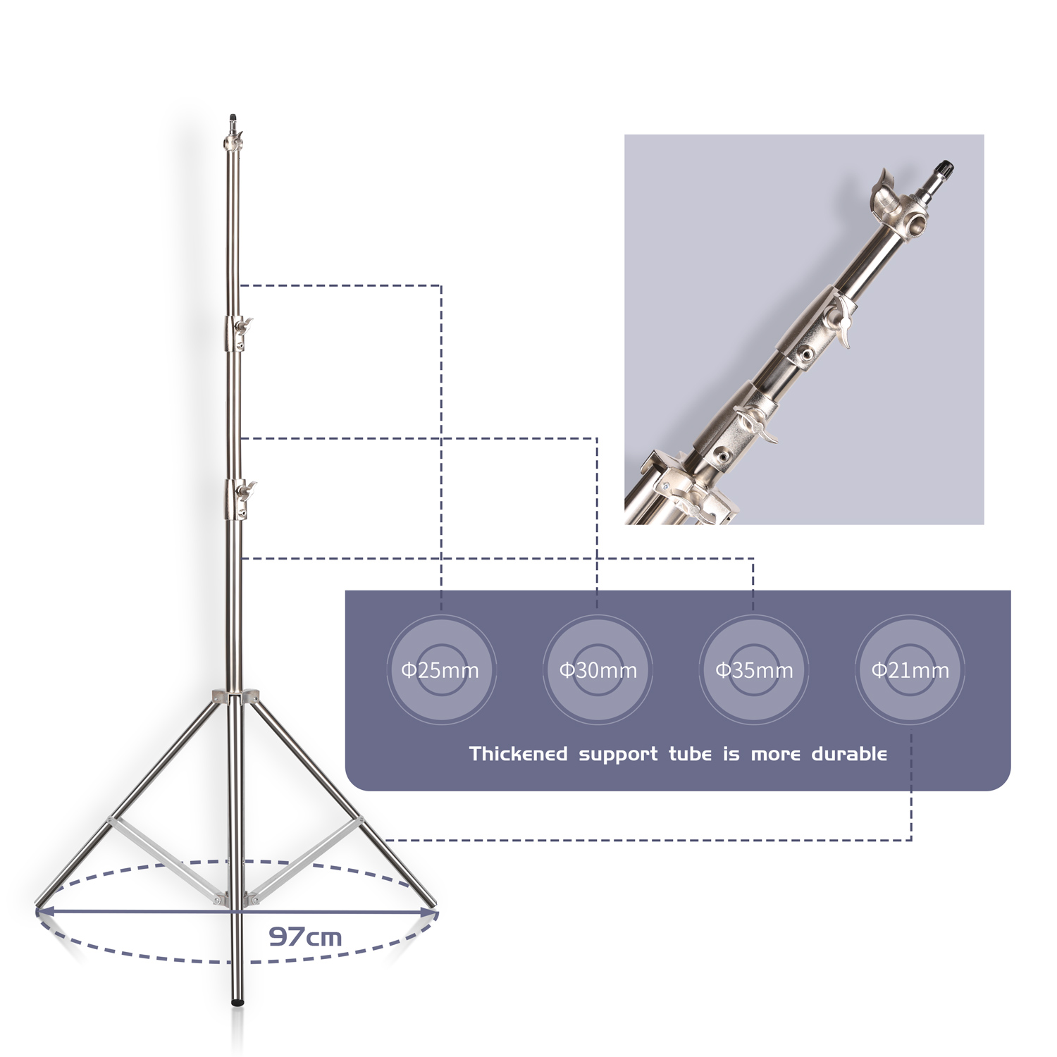 SH 2.8M Stainless Steel Light  - Photography Lightning recensie en prijs