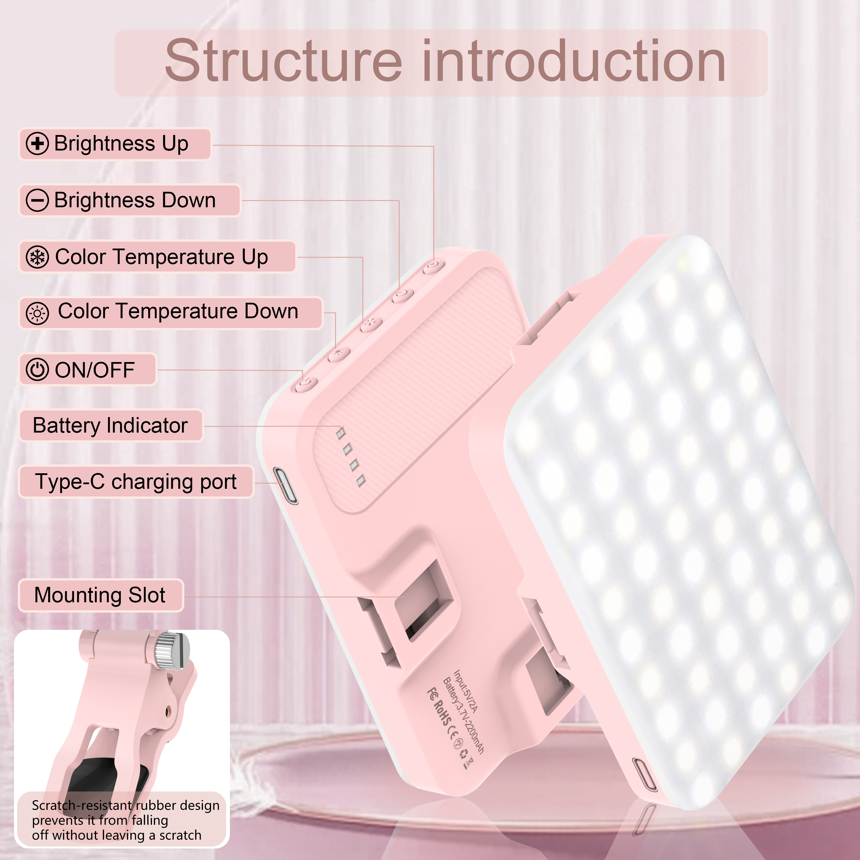 LED Selfie Light 60 High Power - Photography Lighting Professional recensie en prijs