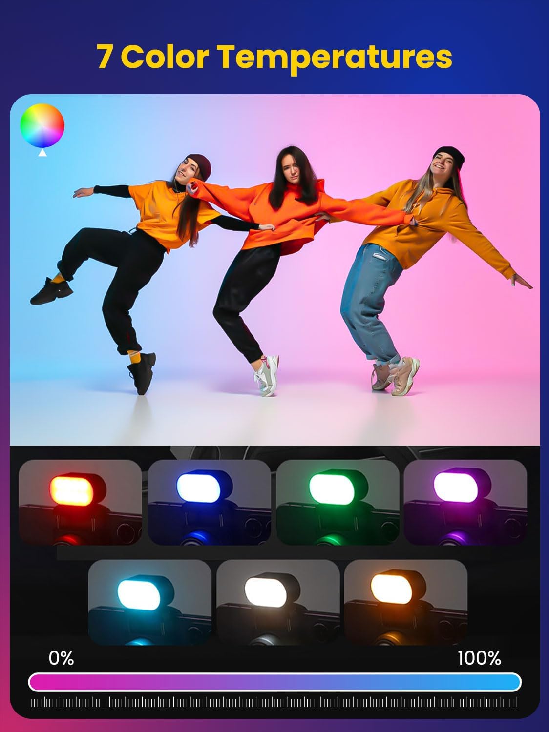 AOCHUAN Mini RGB Magnetic Fill - Photography Lighting Professional recensie en prijs