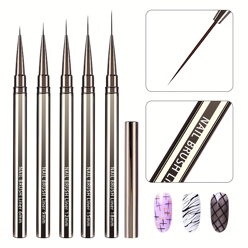 5PCS Nail Art Liner Brushes Ha - Coloured Gel Set recensie en prijs