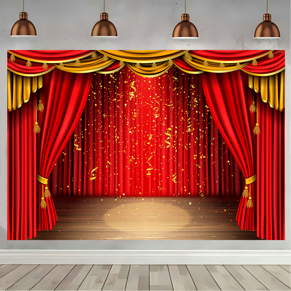 Red Theater Curtain Party Back - Photography Lighting Background recensie en prijs