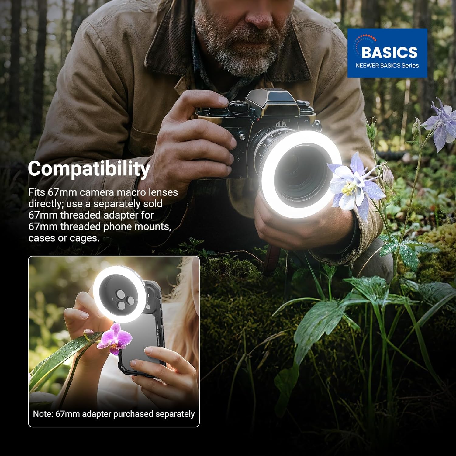 NEEWER Basics 67mm Threaded Ri - Photography Lighting Wand recensie en prijs