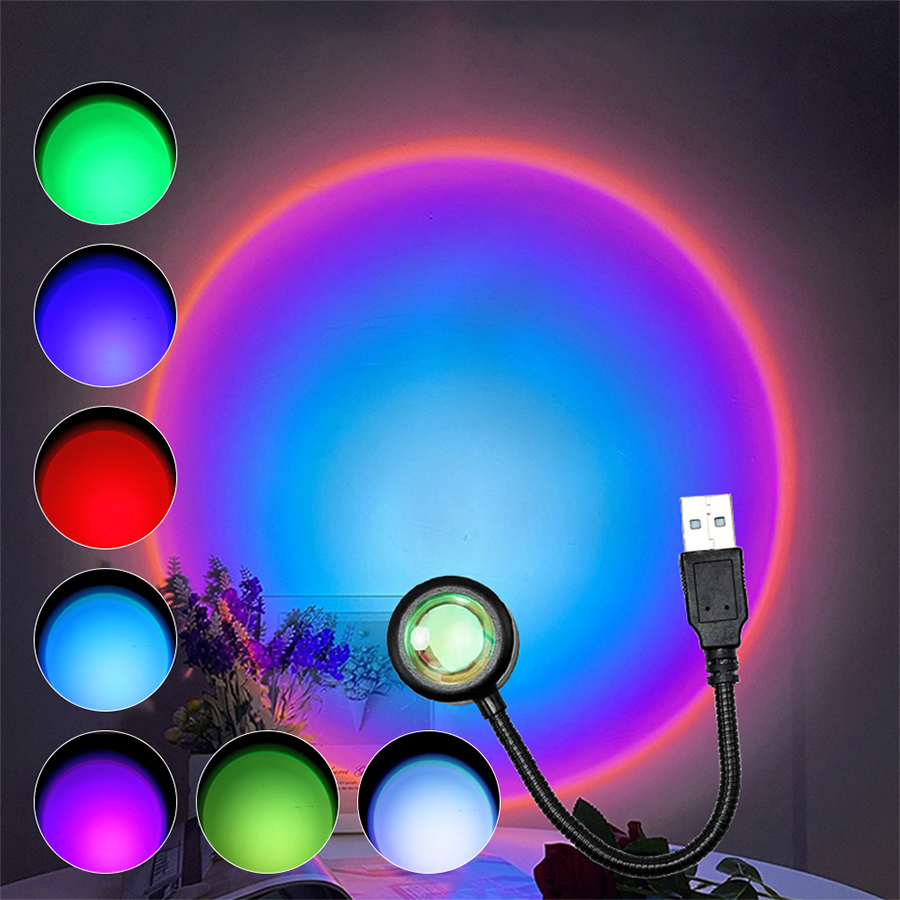USB LED Sunset Lamp Projector  - Photography Lighting Diy recensie en prijs