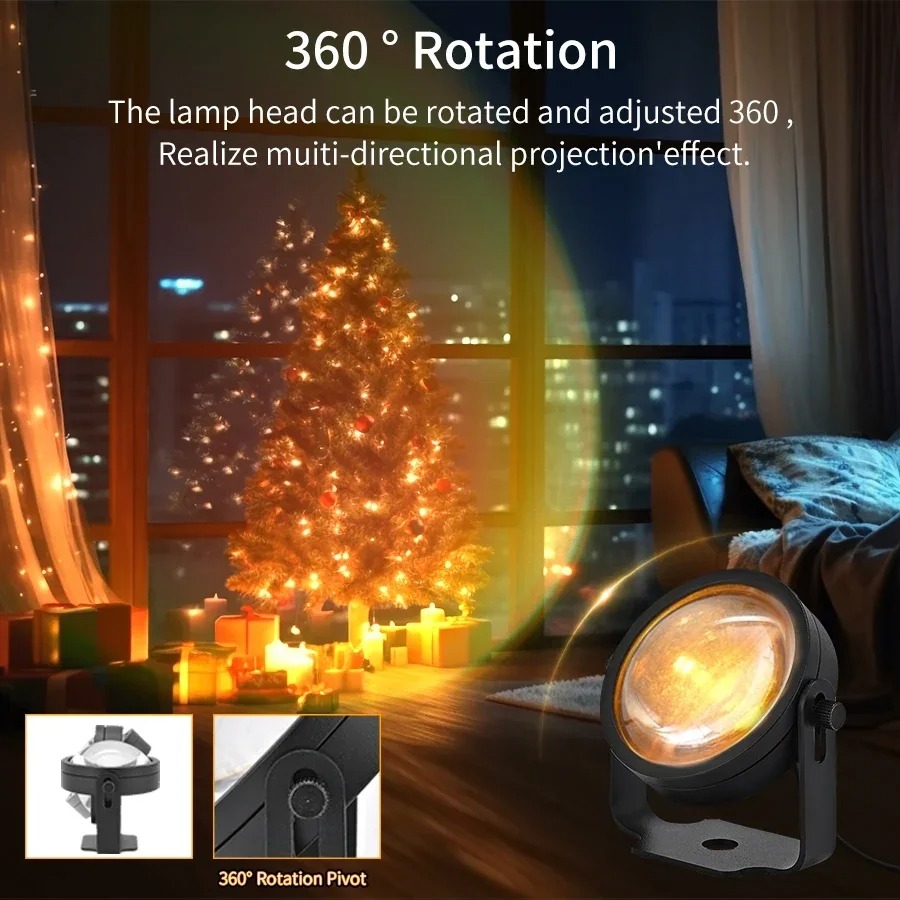 Smart LED Sunset Projector Lam - Photography Lighting Diy recensie en prijs