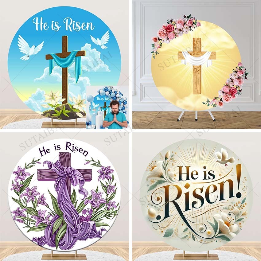 Easter He Is Risen Round Backd - Photography Lighting Circle recensie en prijs