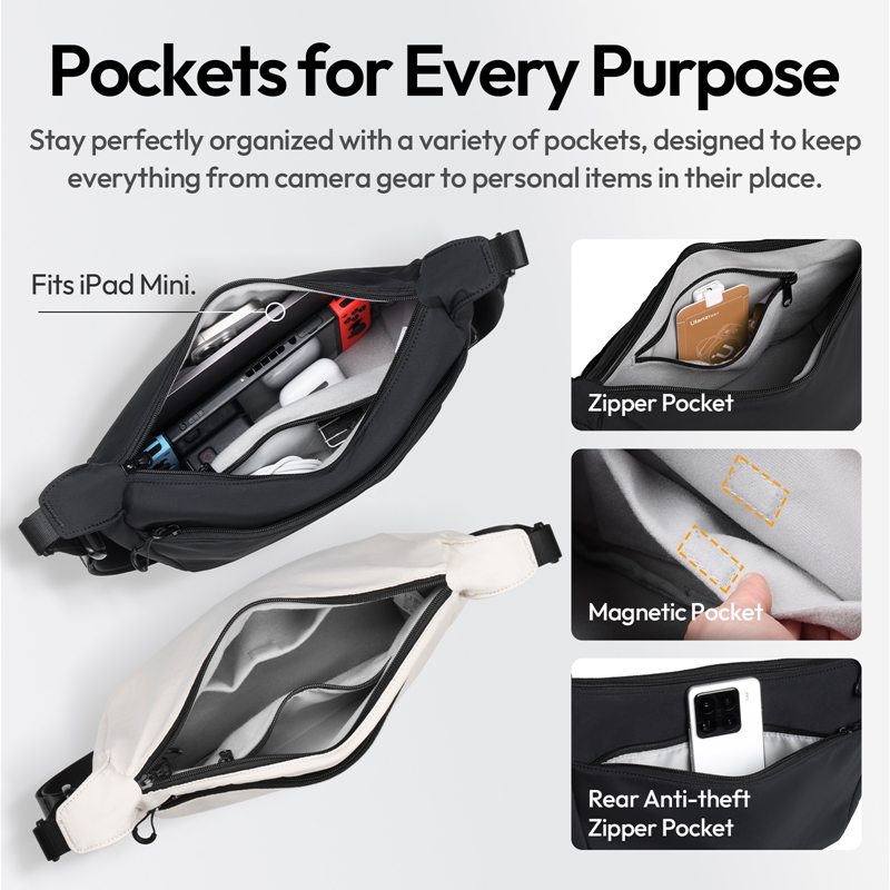 Ulanzi HMN1 Lunar Sling Bag Wh - Photography Lighting Bag recensie en prijs