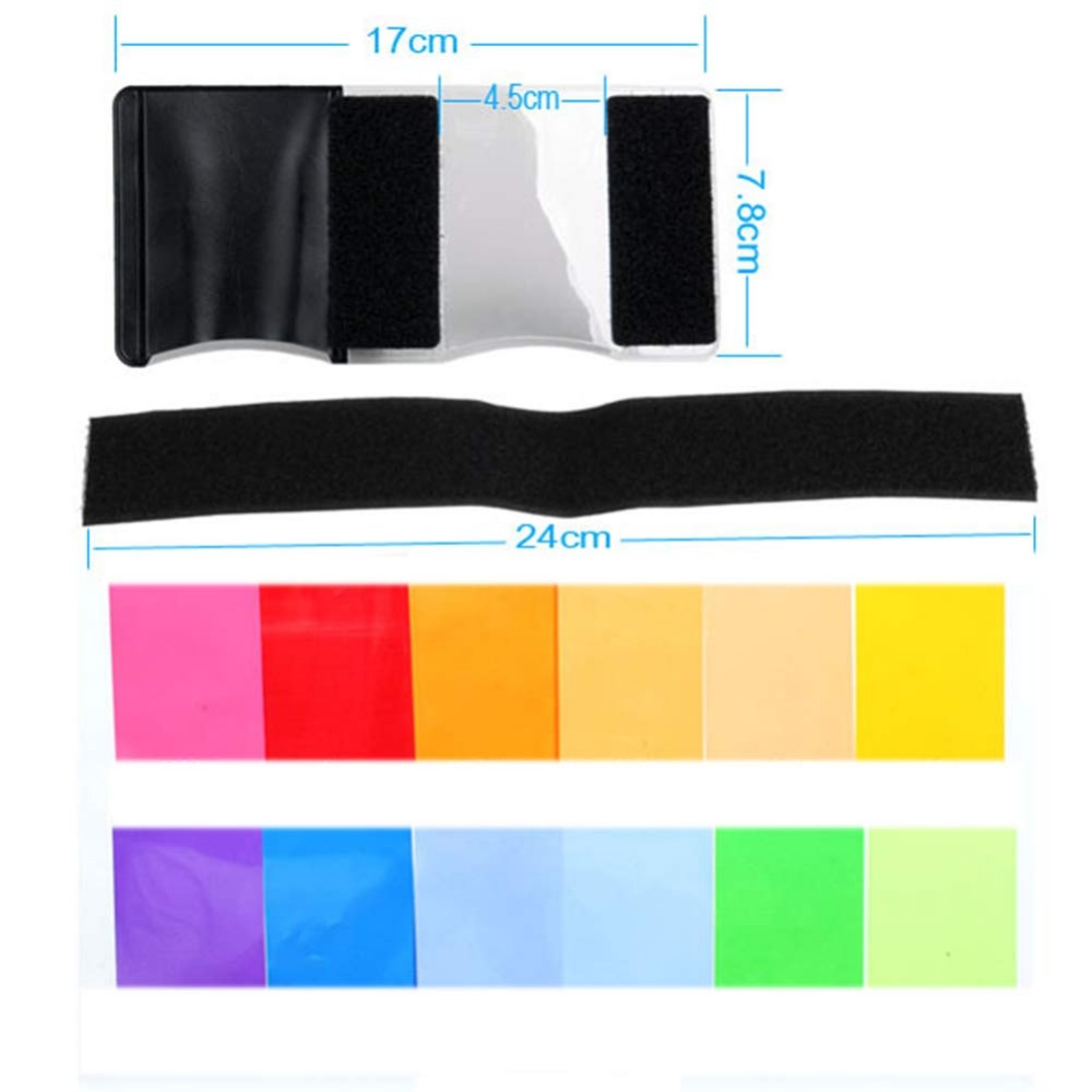 12 Colors Camera Flash Gels Li - Photography Lighting Box recensie en prijs