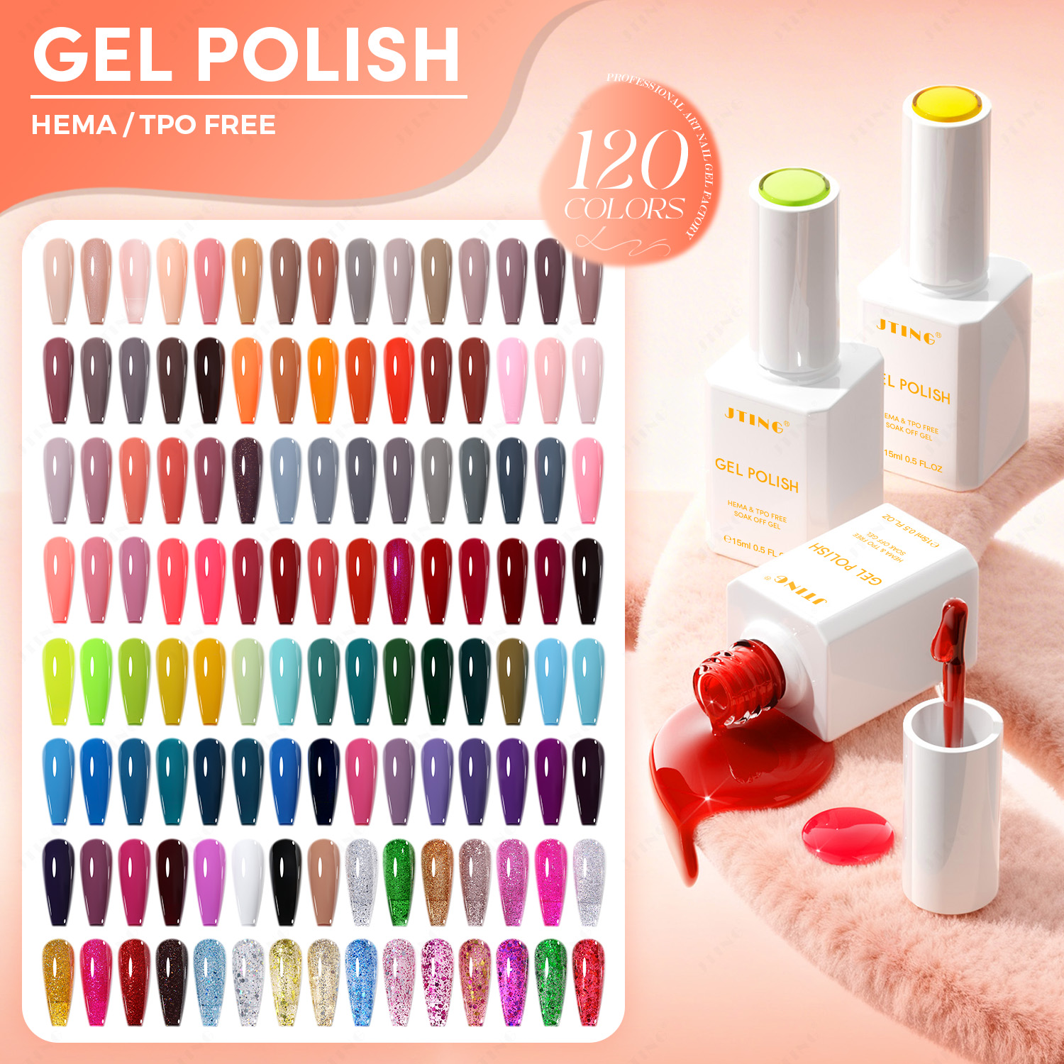 New 120 Color Series Nail Poli - Coloured Gel Set recensie en prijs