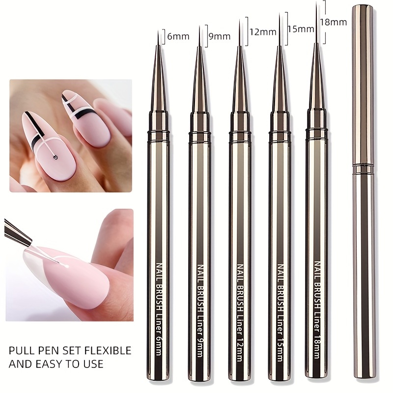 5PCS Nail Art Liner Brushes Ha - Coloured Gel Set recensie en prijs