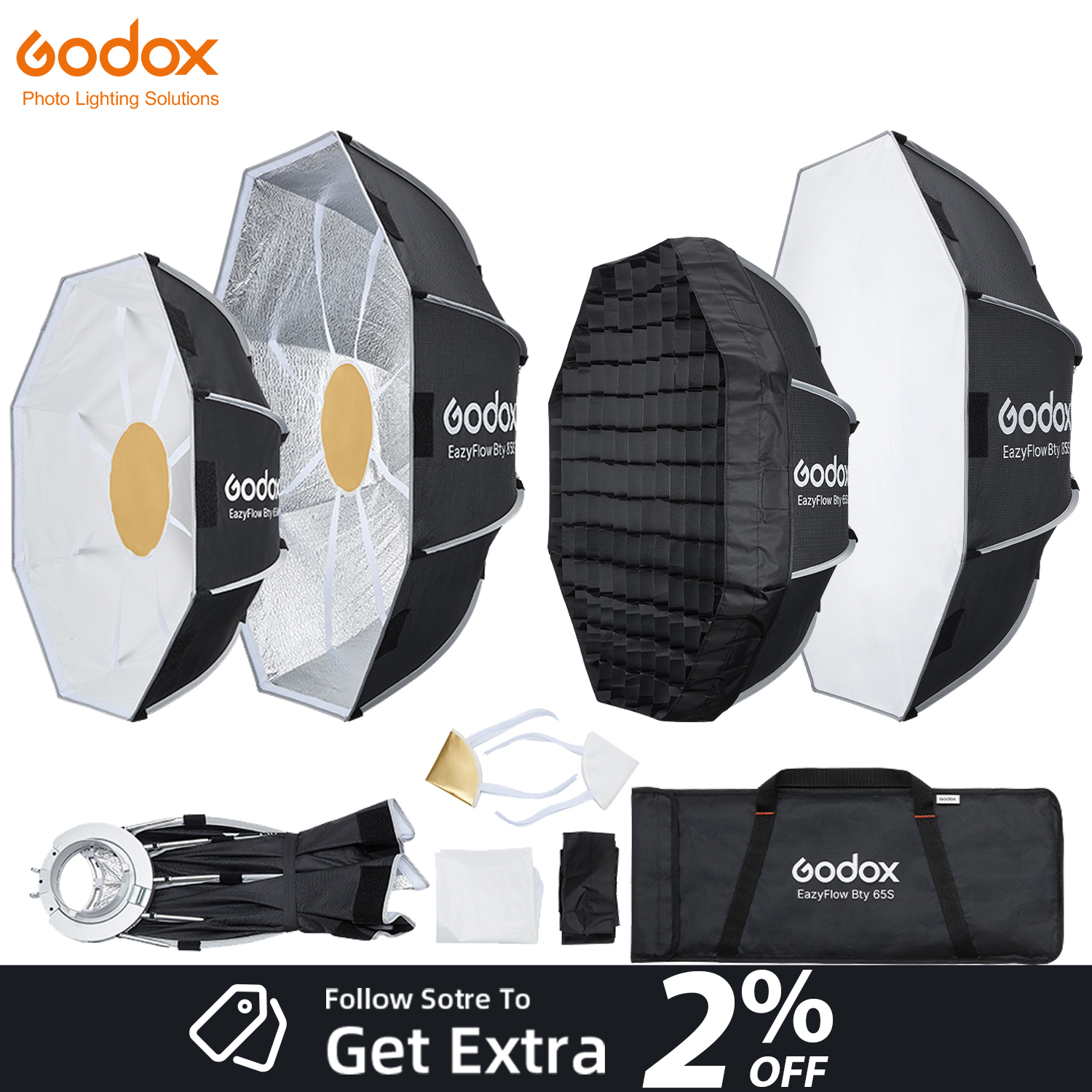New Godox EazyFlow Beauty Dish - Photography Lighting Box recensie en prijs