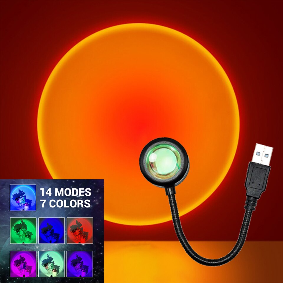 ZK40 LED Sunset Lamp Nightligh - Photography Lighting Diy recensie en prijs