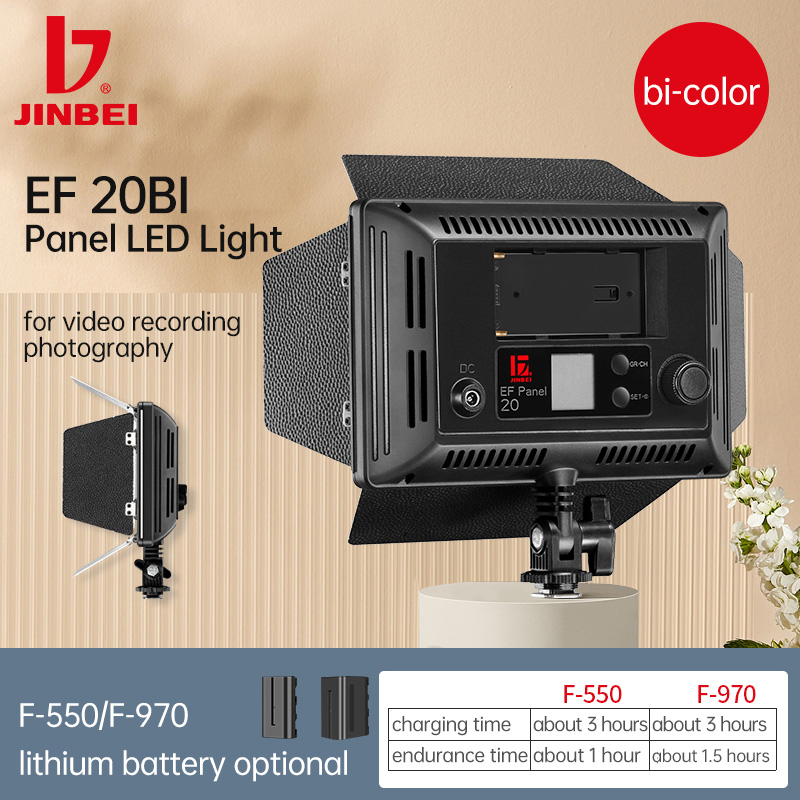 JINBEI EF20BI LED Video Light  - Photography Lighting Options recensie en prijs